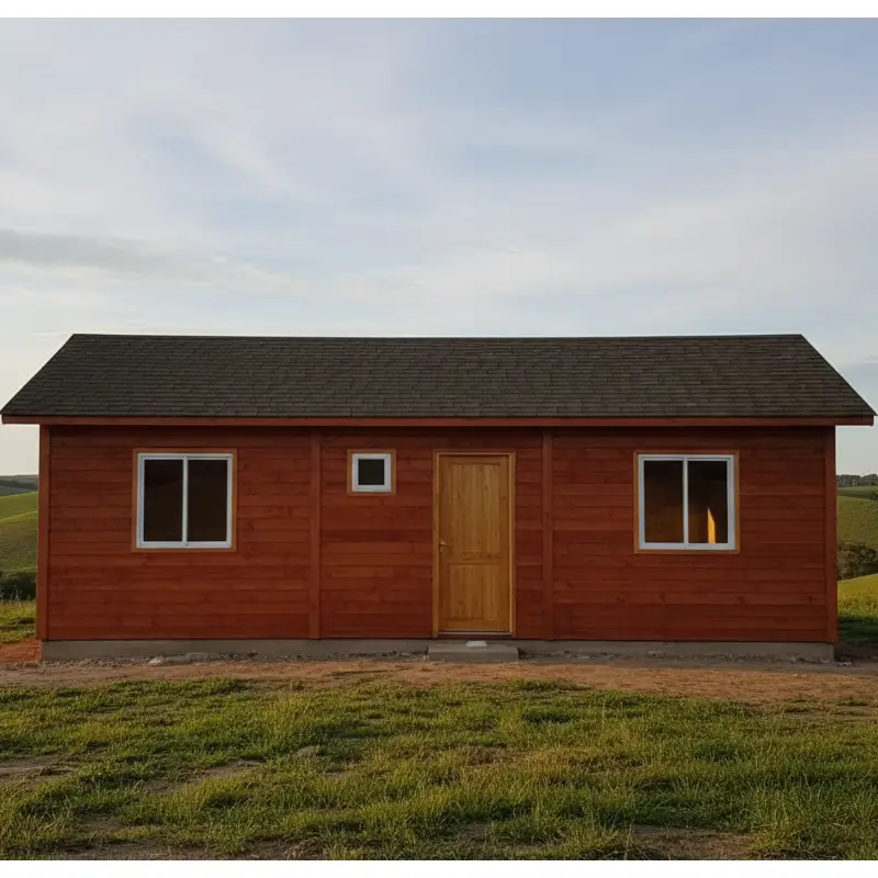 cabana pré-fabricada 6x12 metros